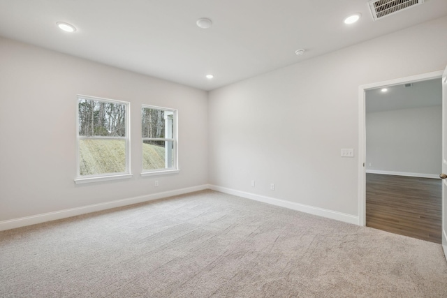 126 Cades Blf, Lebanon, TN 37087 - unfurnished room with baseboards, carpet flooring, recessed lighting, and a smoke detector
