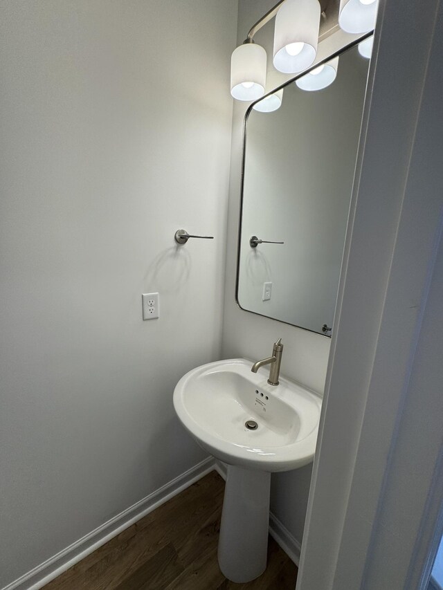 410 Blair Rd, Smyrna, TN 37167 - bathroom with wood finished floors and baseboards