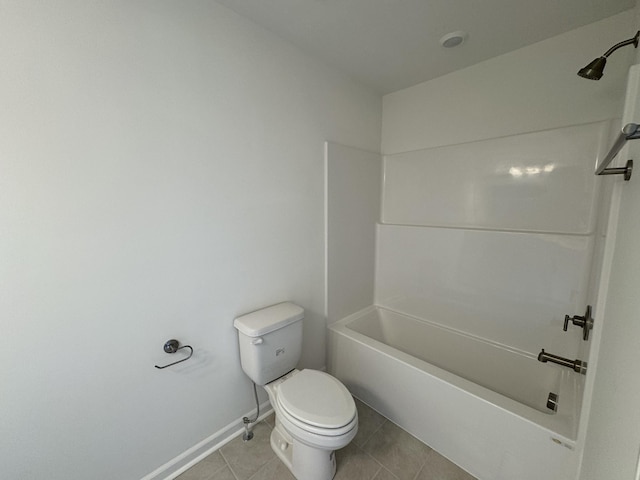 410 Blair Rd, Smyrna, TN 37167 - bathroom featuring toilet, tile patterned flooring, baseboards, and shower / tub combination