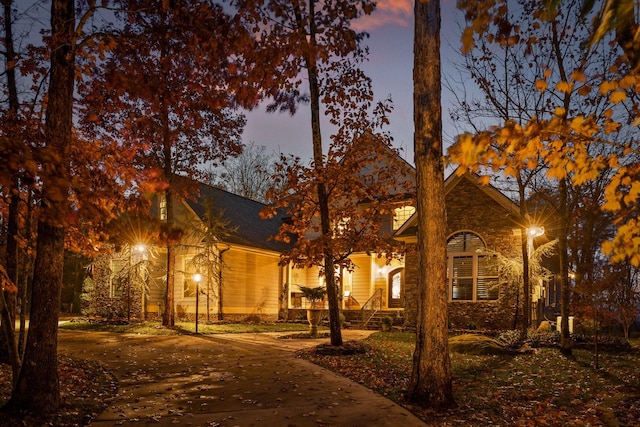 697 N Stewart Ln, Rising Fawn, GA 30738 - view of front of house featuring covered porch