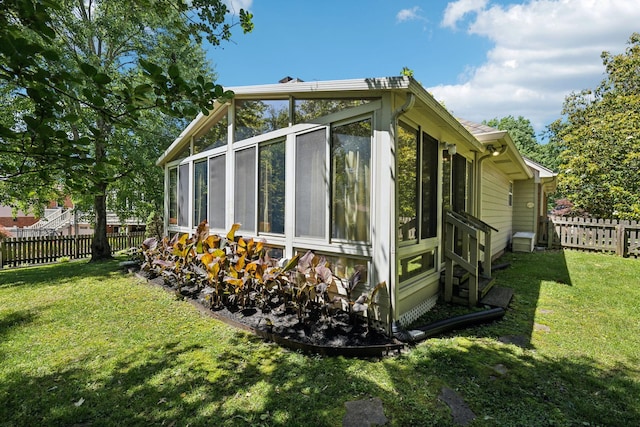 4348 Oakcrest Ln, Hermitage, TN 37076 - view of property exterior with a sunroom