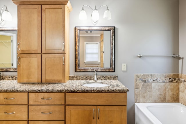 4348 Oakcrest Ln, Hermitage, TN 37076 - full bathroom with vanity and a bath