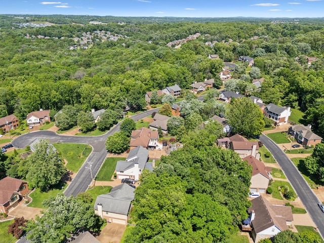 4348 Oakcrest Ln, Hermitage, TN 37076 - aerial view of residential area featuring a forest