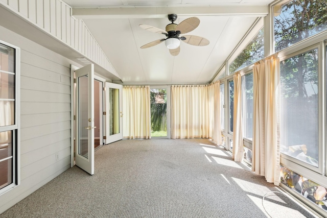 4348 Oakcrest Ln, Hermitage, TN 37076 - unfurnished sunroom with carpet flooring and plenty of natural light