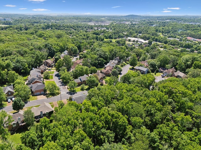 4348 Oakcrest Ln, Hermitage, TN 37076 - aerial perspective of suburban area with a forest