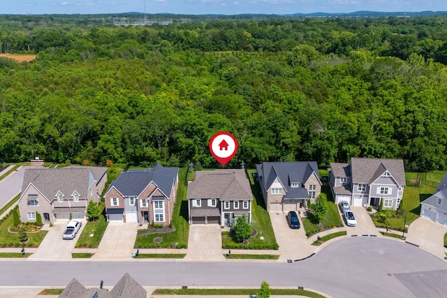 894 Plowson Rd, Mount Juliet, TN 37122 - aerial perspective of suburban area featuring a forest