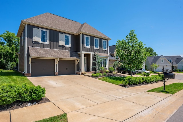 894 Plowson Rd, Mount Juliet, TN 37122 - craftsman-style home with board and batten siding, an attached garage, roof with shingles, and driveway