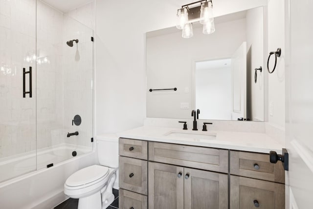 1001 Laguna Dr, Franklin, TN 37067 - full bathroom with vanity and bath / shower combo with glass door