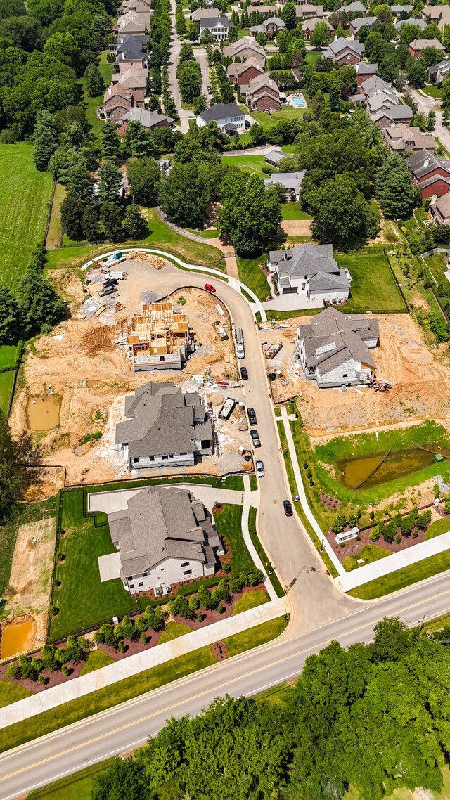 1006 Laguna Dr, Franklin, TN 37067 - aerial view of property and surrounding area featuring nearby suburban area