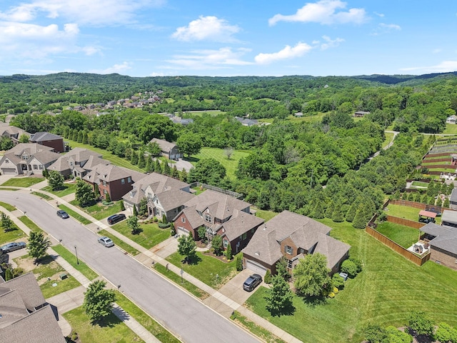 743 Burgess Dr, Goodlettsville, TN 37072 - aerial view of residential area featuring a heavily wooded area