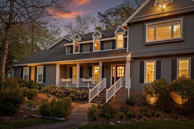 18 Whispering Pines Dr, Signal Mountain, TN 37377 - view of front facade featuring a porch