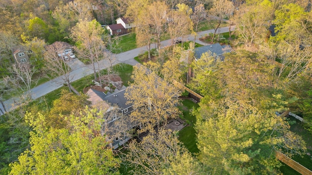 18 Whispering Pines Dr, Signal Mountain, TN 37377 - bird's eye view of a heavily wooded area
