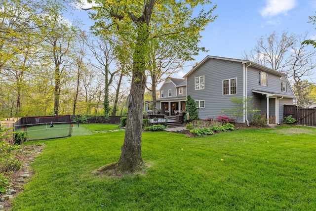 18 Whispering Pines Dr, Signal Mountain, TN 37377 - back of property with a wooden deck