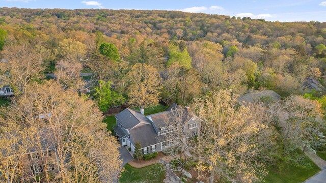 18 Whispering Pines Dr, Signal Mountain, TN 37377 - aerial view of property's location with a forest