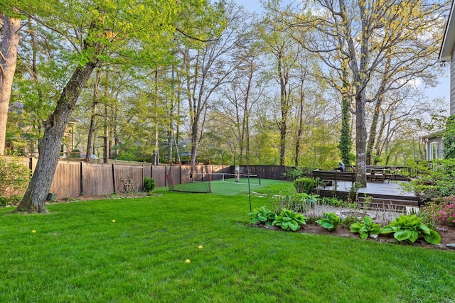 18 Whispering Pines Dr, Signal Mountain, TN 37377 - view of yard with a deck