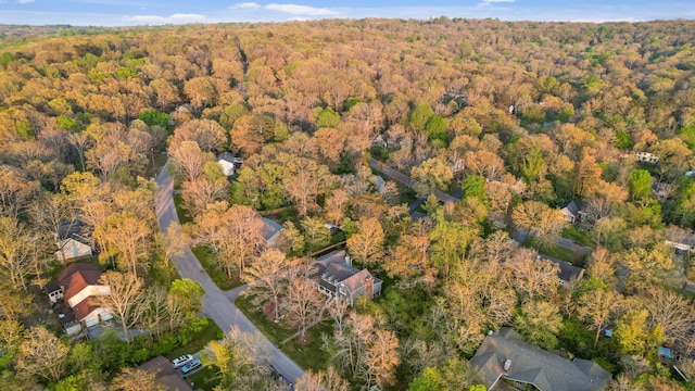 18 Whispering Pines Dr, Signal Mountain, TN 37377 - aerial view of property and surrounding area with a heavily wooded area