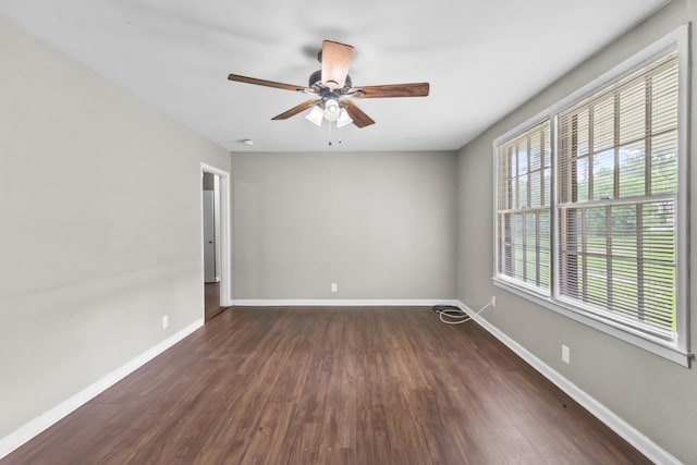 1903 Fern Dr Unit 1903-1905, Murfreesboro, TN 37130 - empty room with dark wood-style floors, a ceiling fan, and baseboards