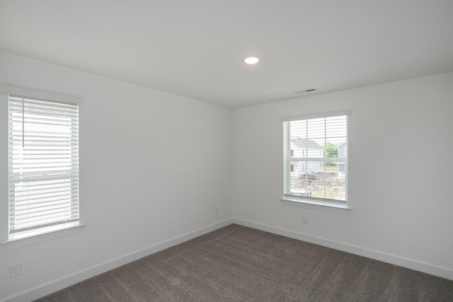 124 W Cassa Way, Mount Juliet, TN 37122 - spare room with dark carpet, baseboards, and recessed lighting