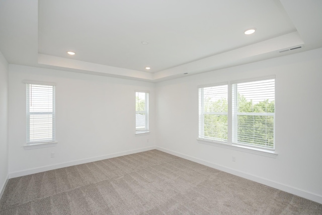 124 W Cassa Way, Mount Juliet, TN 37122 - carpeted spare room featuring a raised ceiling, baseboards, and recessed lighting