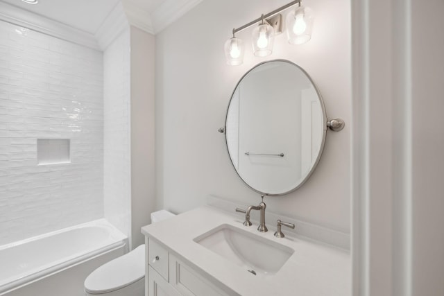 304 Berry Cir, Franklin, TN 37064 - full bath with vanity, toilet, and tub / shower combination