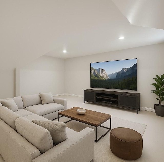 304 Berry Cir, Franklin, TN 37064 - carpeted living room with recessed lighting and baseboards