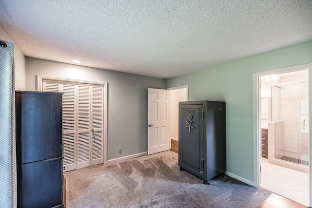 116 Jackson Ln, Hendersonville, TN 37075 - unfurnished bedroom with carpet, baseboards, a textured ceiling, recessed lighting, and a closet