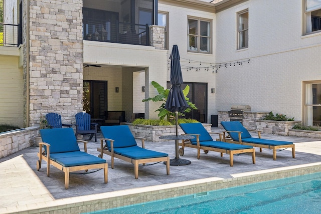 424 Wild Elm St, Franklin, TN 37064 - view of patio featuring an outdoor pool
