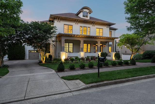 424 Wild Elm St, Franklin, TN 37064 - italianate-style house with covered porch and concrete driveway