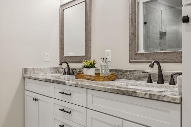 424 Wild Elm St, Franklin, TN 37064 - full bath featuring double vanity and a shower with shower door