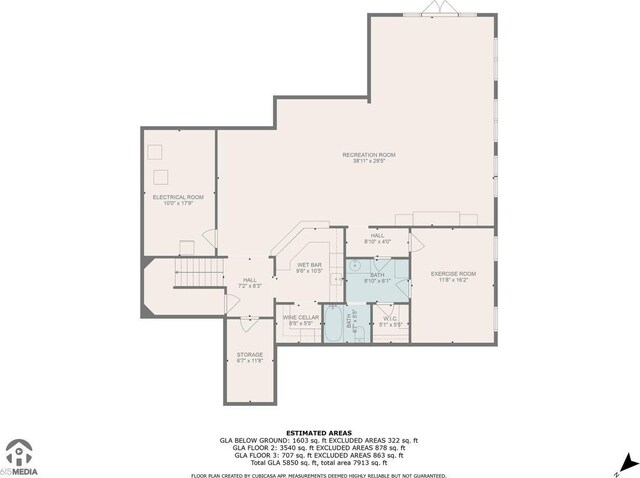 8704 Wolfsbane Ln, College Grove, TN 37046 - view of home floor plan