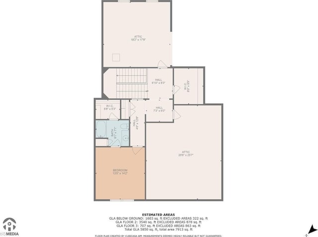 8704 Wolfsbane Ln, College Grove, TN 37046 - view of room layout