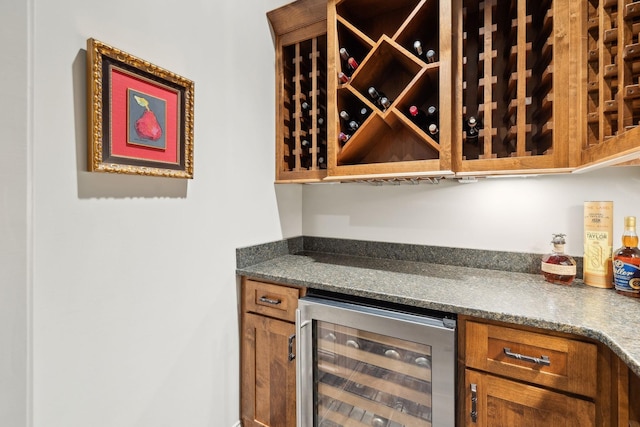 8704 Wolfsbane Ln, College Grove, TN 37046 - indoor dry bar with beverage cooler