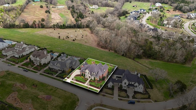 8704 Wolfsbane Ln, College Grove, TN 37046 - view of property location featuring nearby suburban area and property boundaries highlighted
