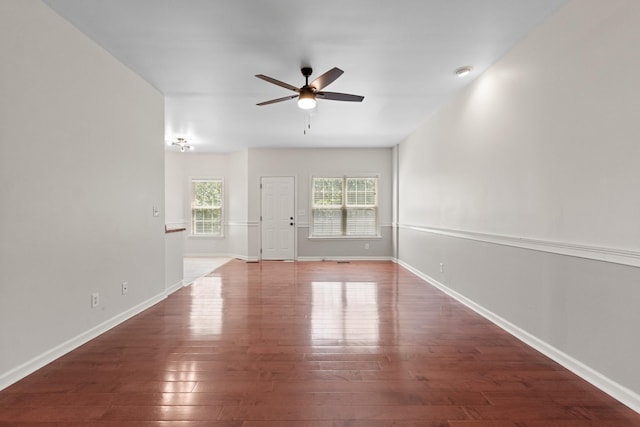 2905 Burtonwood Dr, Spring Hill, TN 37174 - unfurnished room featuring a ceiling fan, wood finished floors, and baseboards