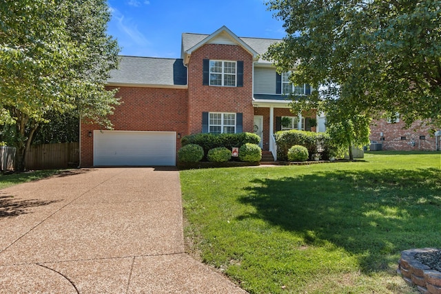 2905 Burtonwood Dr, Spring Hill, TN 37174 - traditional-style house featuring brick siding, driveway, a shingled roof, and an attached garage