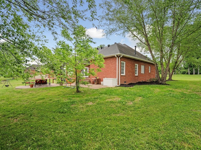 1417 Guill Rd, Mount Juliet, TN 37122 - view of green lawn featuring a patio area and cooling unit