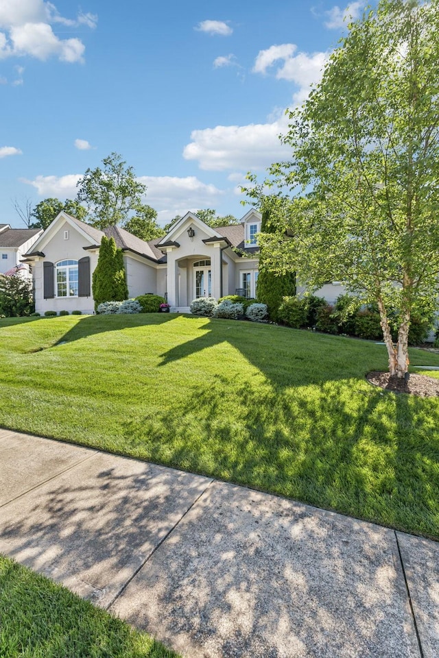 4043 Old Light Cir, Arrington, TN 37014 - view of front of house featuring a front lawn and stucco siding