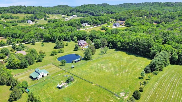 3285 Blazer Rd, Franklin, TN 37064 - aerial view of property's location featuring a forest, rural landscape, and a large body of water