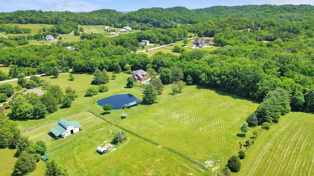3285 Blazer Rd, Franklin, TN 37064 - overview of rural landscape featuring a heavily wooded area and a large body of water