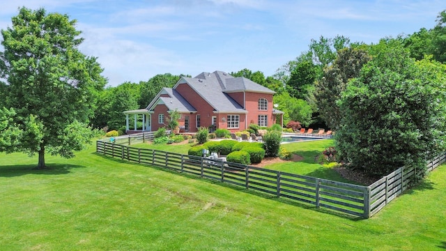 3285 Blazer Rd, Franklin, TN 37064 - back of property with a patio