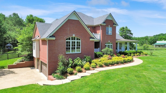 3285 Blazer Rd, Franklin, TN 37064 - view of front of property with an attached garage, concrete driveway, and brick siding