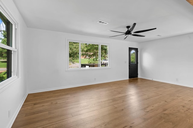 104 Dolphus Dr, Hendersonville, TN 37075 - unfurnished room with wood finished floors, a ceiling fan, and baseboards