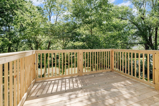 104 Dolphus Dr, Hendersonville, TN 37075 - wooden terrace with view of wooded area