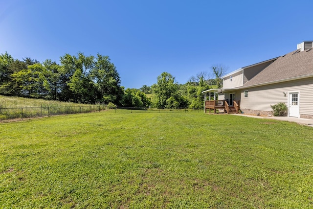 1710 Collins Hollow Rd, Lewisburg, TN 37091 - view of yard with a deck and stairs