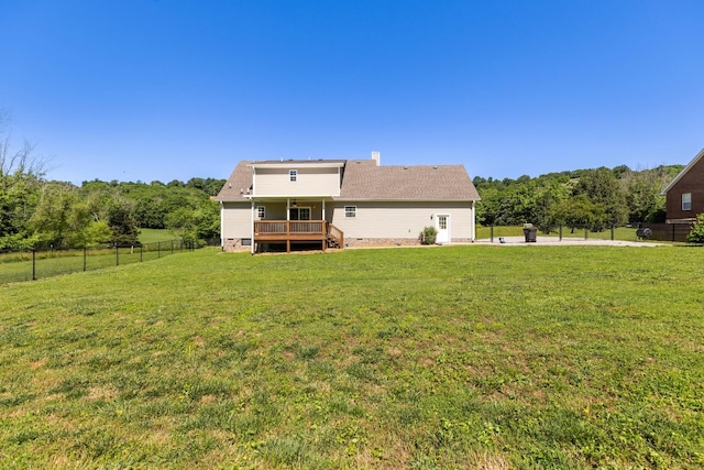 1710 Collins Hollow Rd, Lewisburg, TN 37091 - back of property with a deck and crawl space