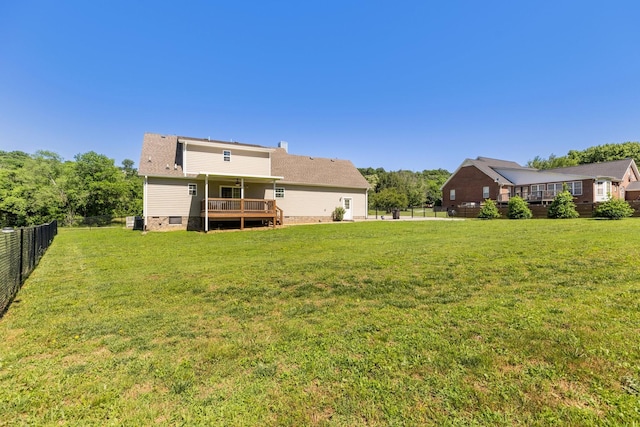 1710 Collins Hollow Rd, Lewisburg, TN 37091 - back of house featuring crawl space and a wooden deck