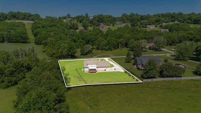 1710 Collins Hollow Rd, Lewisburg, TN 37091 - aerial view of property's location featuring property parcel outlined