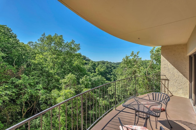 6666 Brookmont Ter Unit 307, Nashville, TN 37205 - balcony with a wooded view