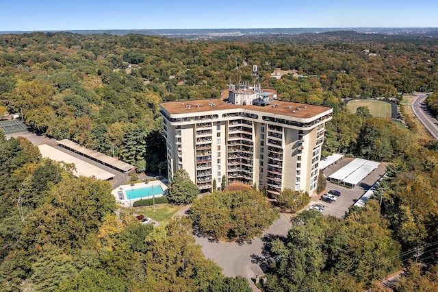6666 Brookmont Ter Unit 307, Nashville, TN 37205 - aerial view of a forest and a pool area