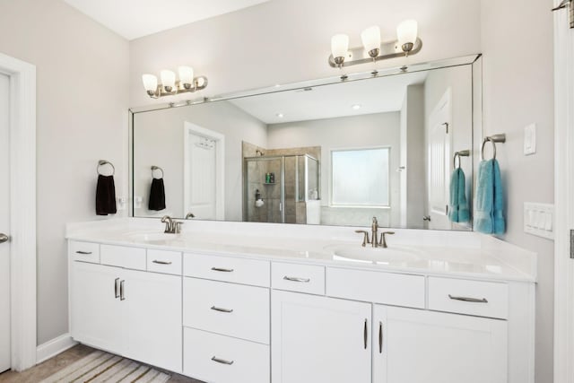 633 Fall Creek Cir, Goodlettsville, TN 37072 - full bath featuring a shower stall and double vanity